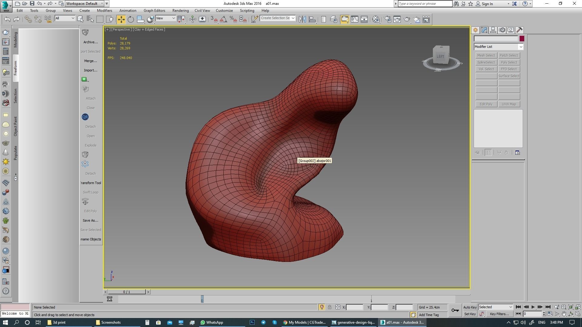 lighting 3d print model table lamp with sculpture 3D model_24