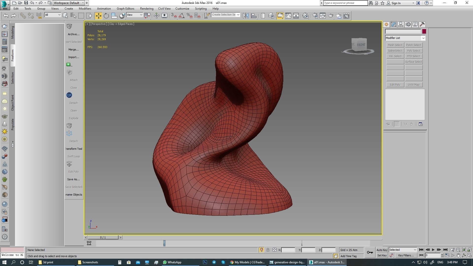 lighting 3d print model table lamp with sculpture 3D model_23