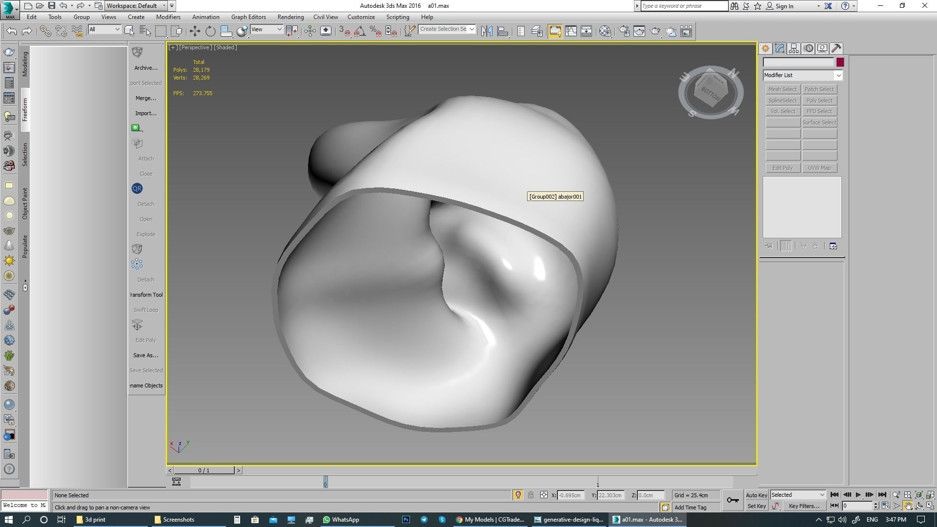 lighting 3d print model table lamp with sculpture 3D model_7