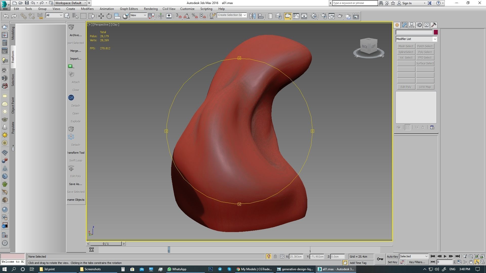 lighting 3d print model table lamp with sculpture 3D model_15