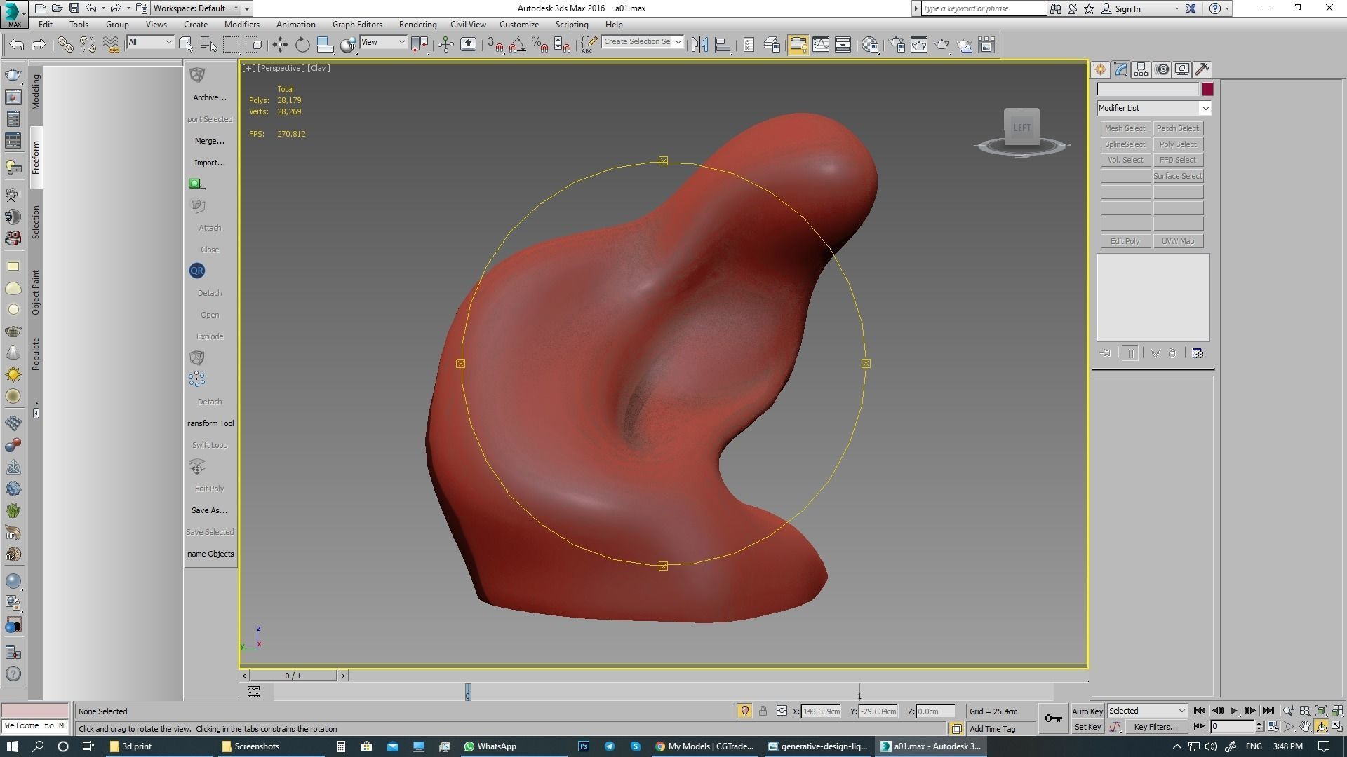 lighting 3d print model table lamp with sculpture 3D model_14