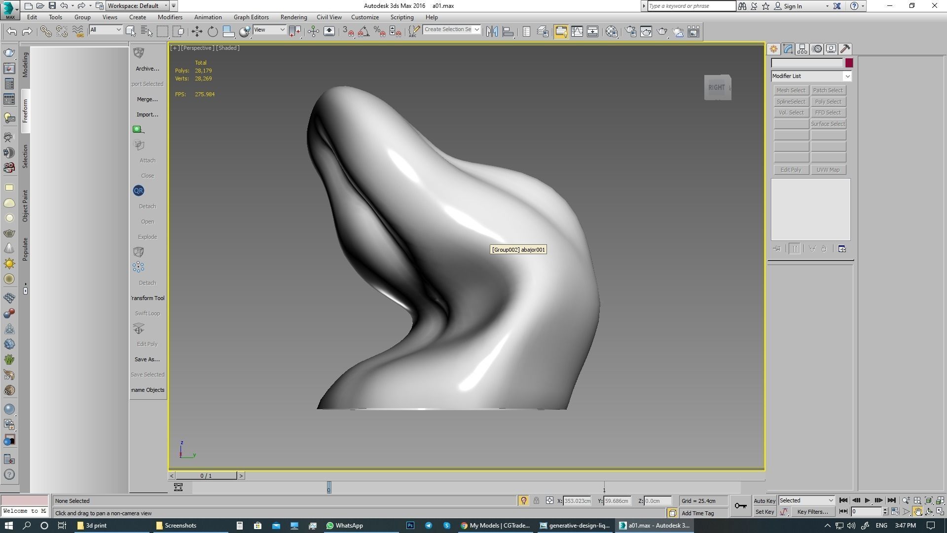 lighting 3d print model table lamp with sculpture 3D model_8