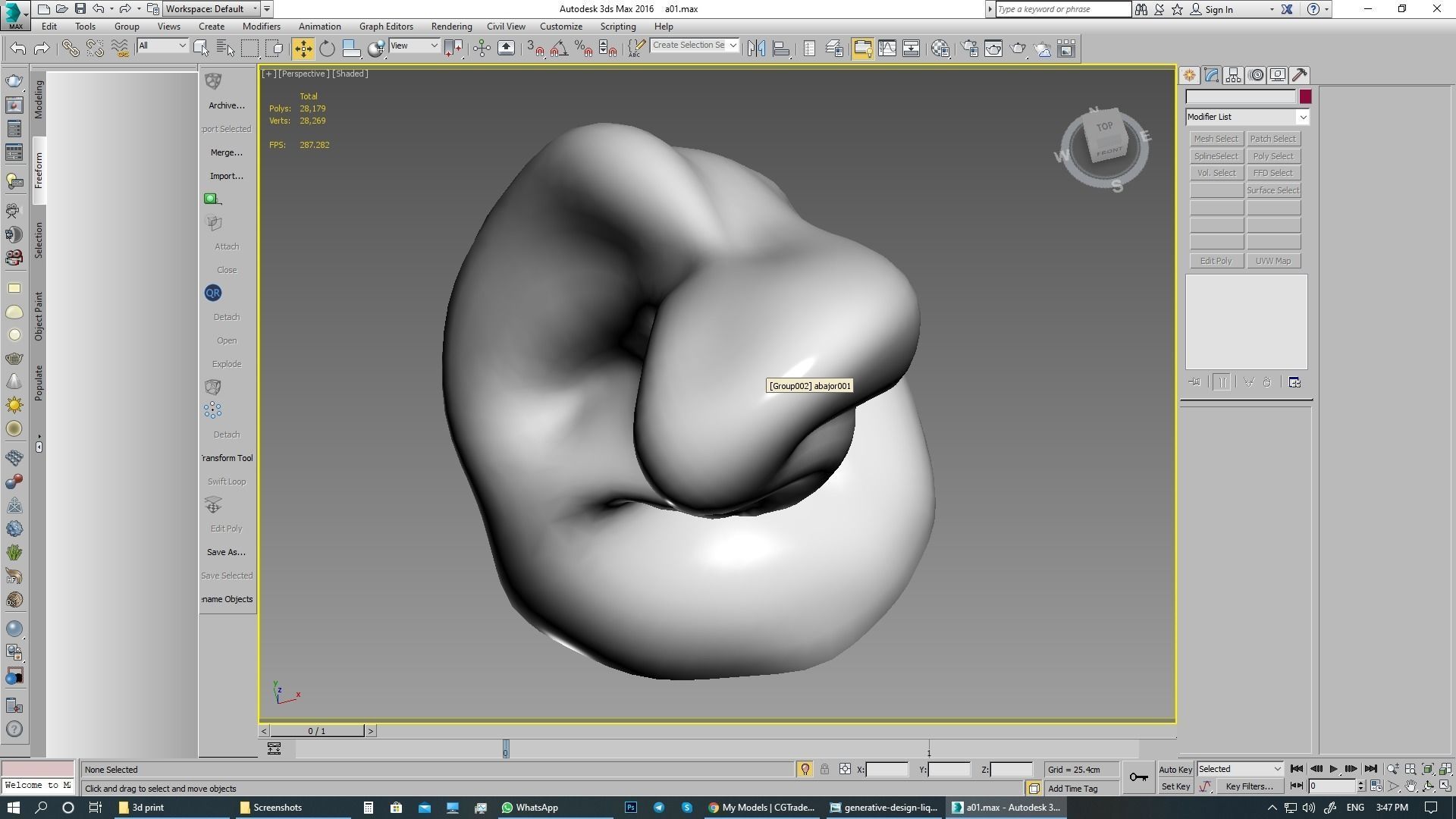 lighting 3d print model table lamp with sculpture 3D model_11