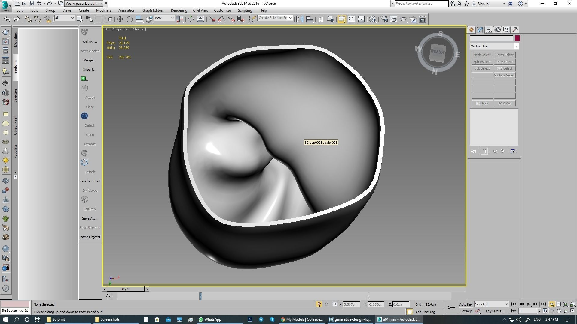 lighting 3d print model table lamp with sculpture 3D model_12