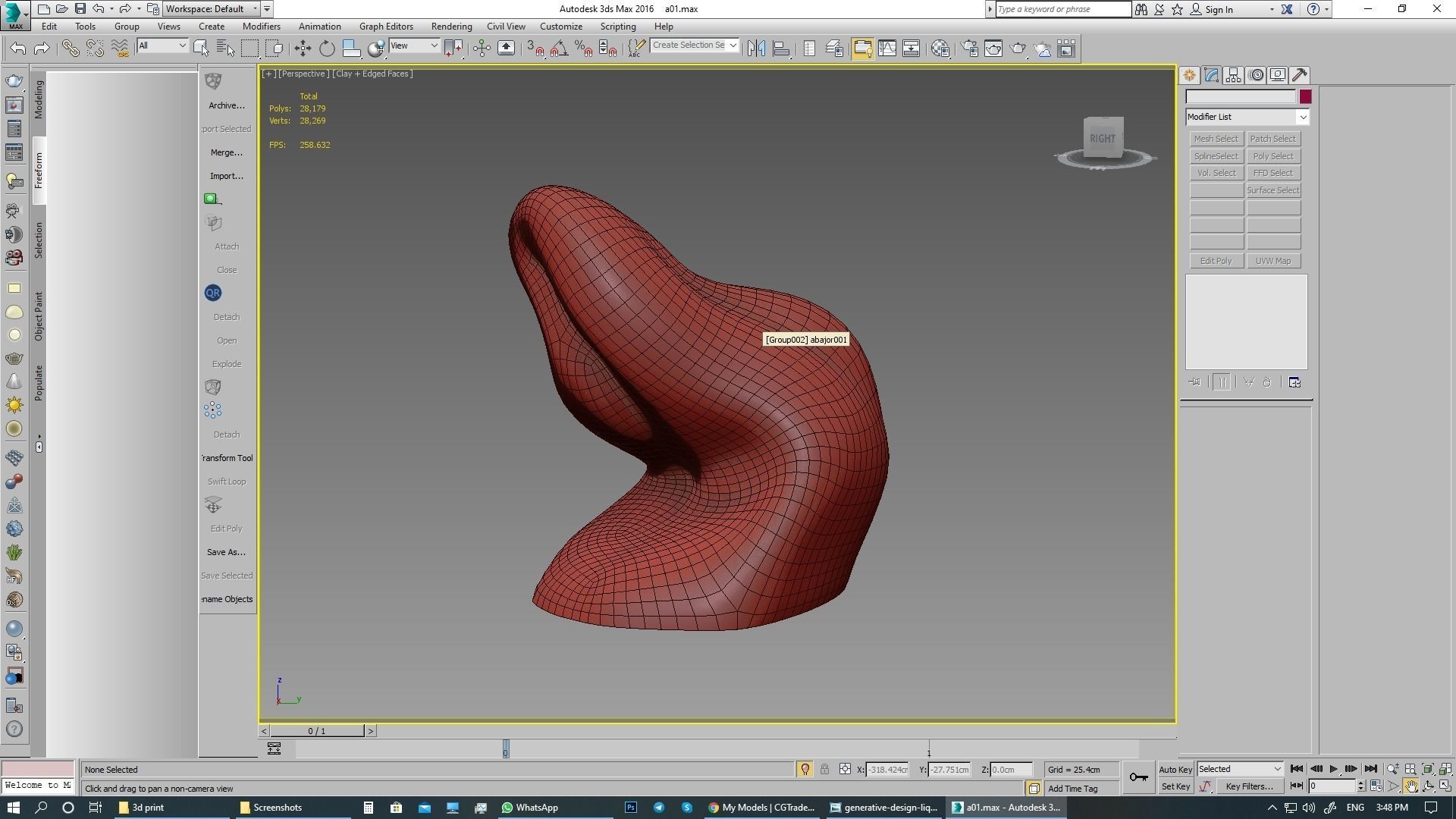 lighting 3d print model table lamp with sculpture 3D model_21