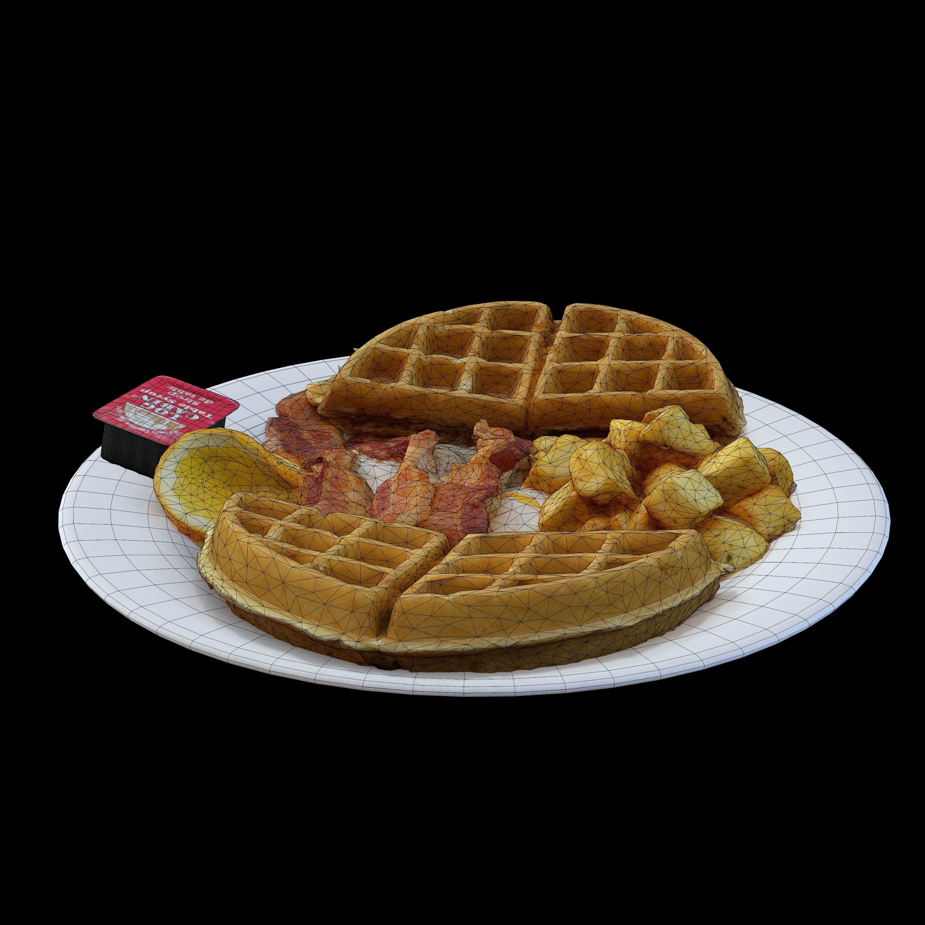 BREAKFAST OF CHAMPIONS Low-poly 3D model_3