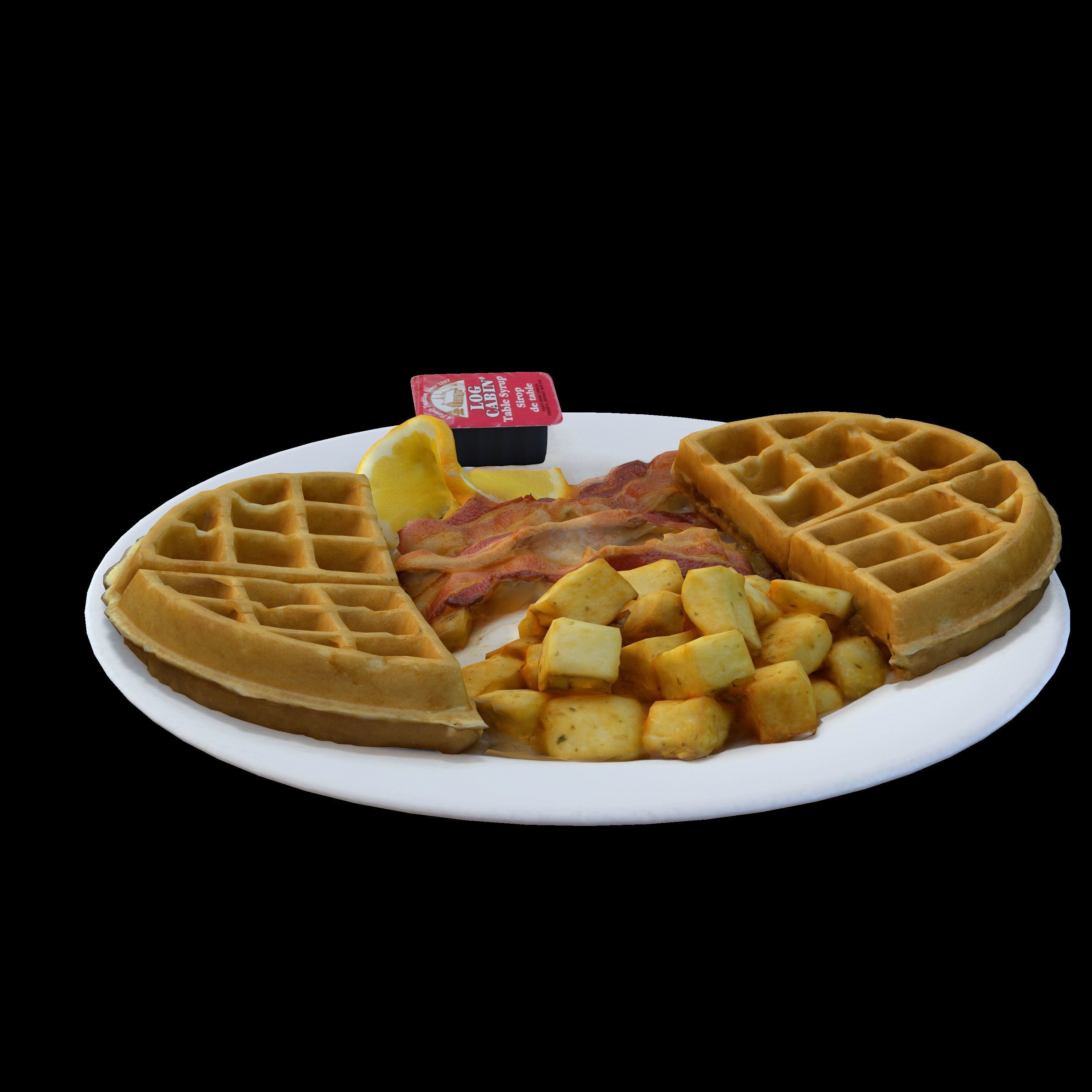 BREAKFAST OF CHAMPIONS Low-poly 3D model_7