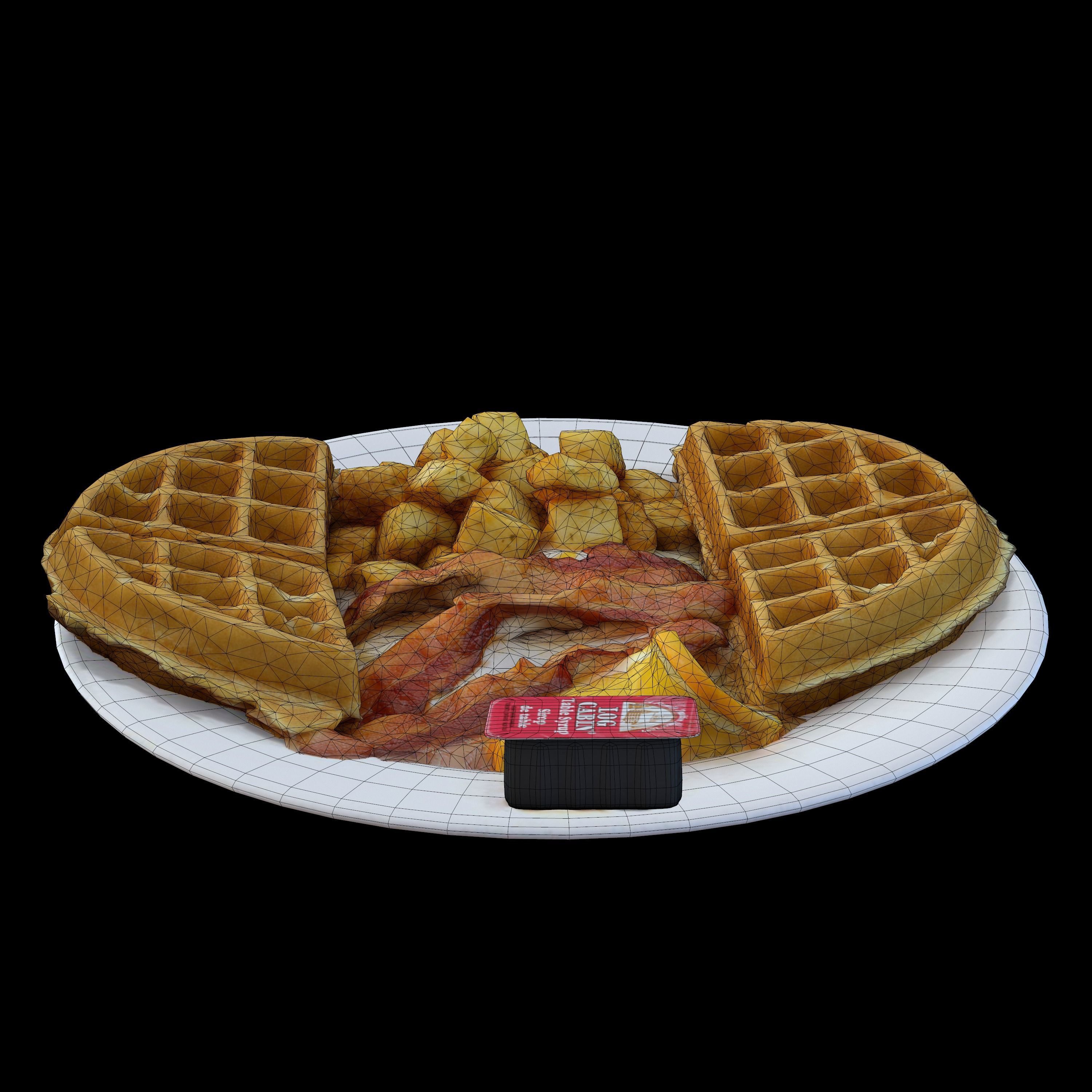 BREAKFAST OF CHAMPIONS Low-poly 3D model_5