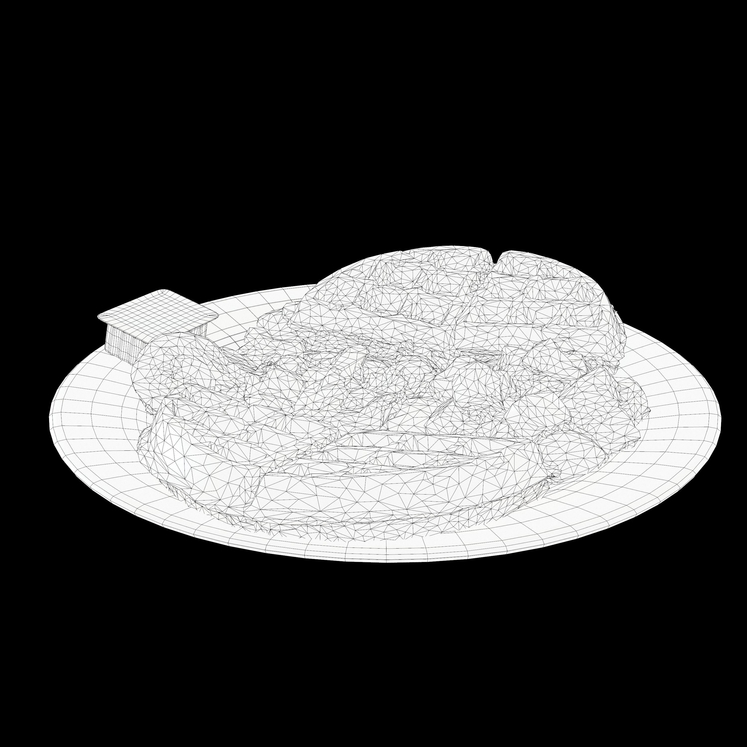 BREAKFAST OF CHAMPIONS Low-poly 3D model_11