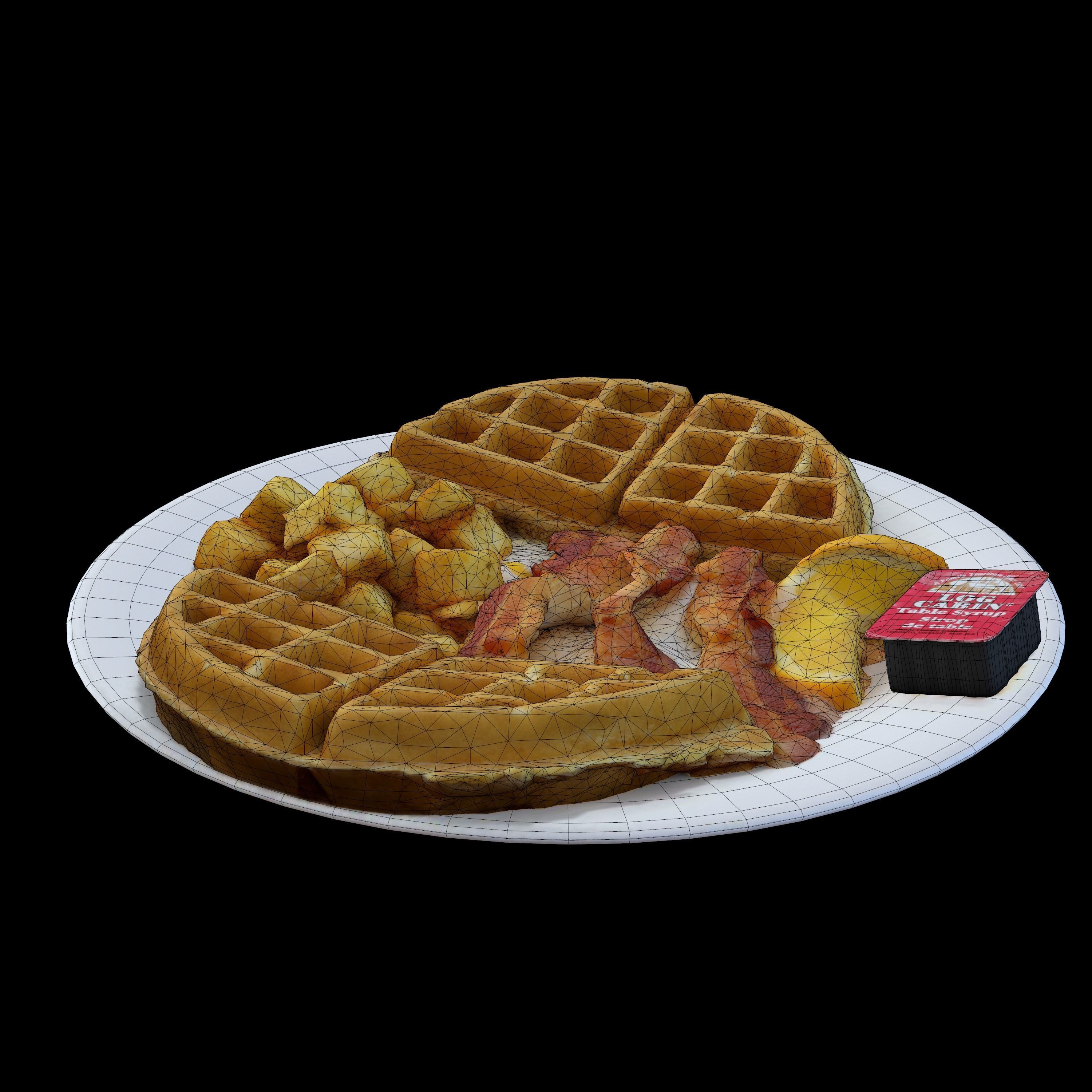 BREAKFAST OF CHAMPIONS Low-poly 3D model_2