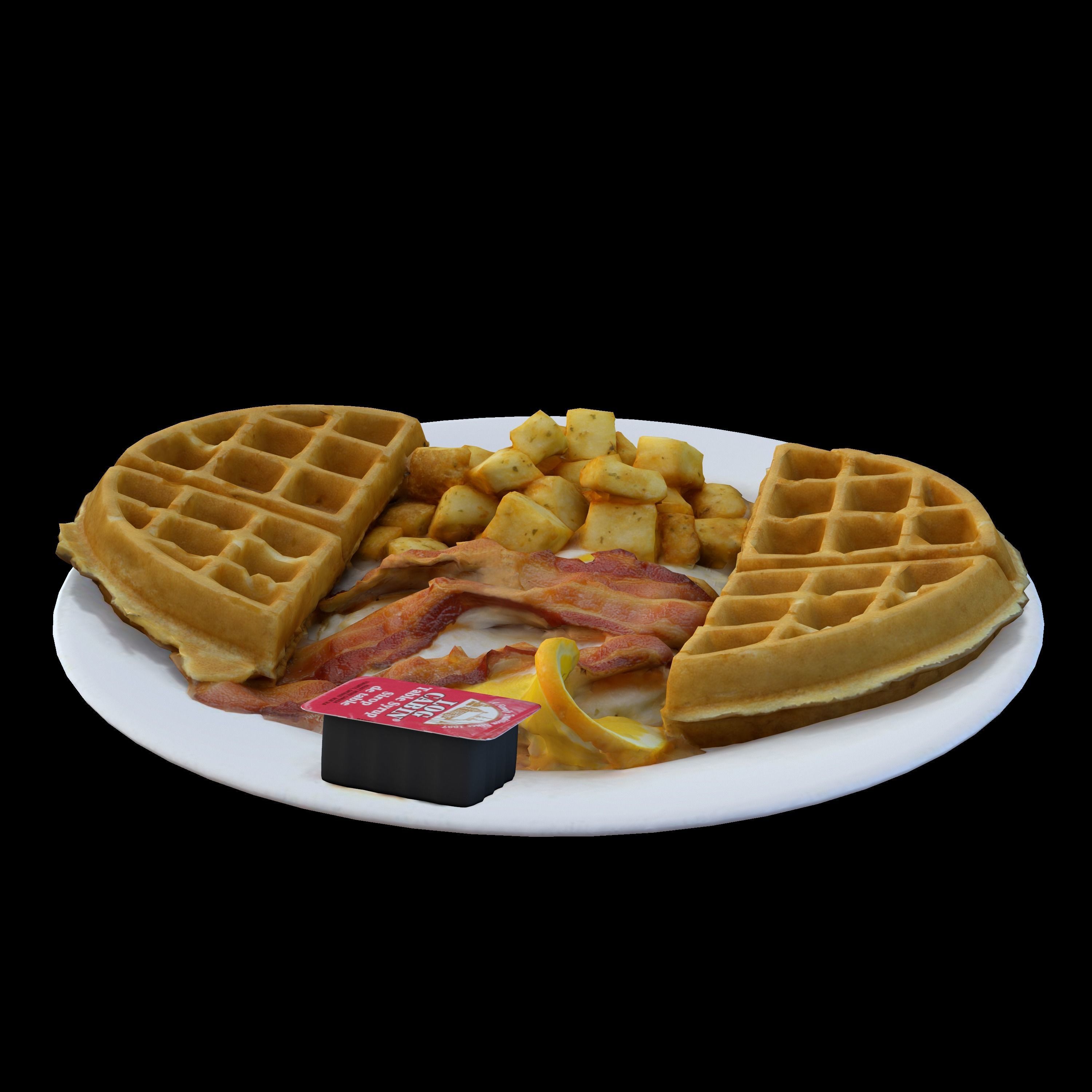 BREAKFAST OF CHAMPIONS Low-poly 3D model_8