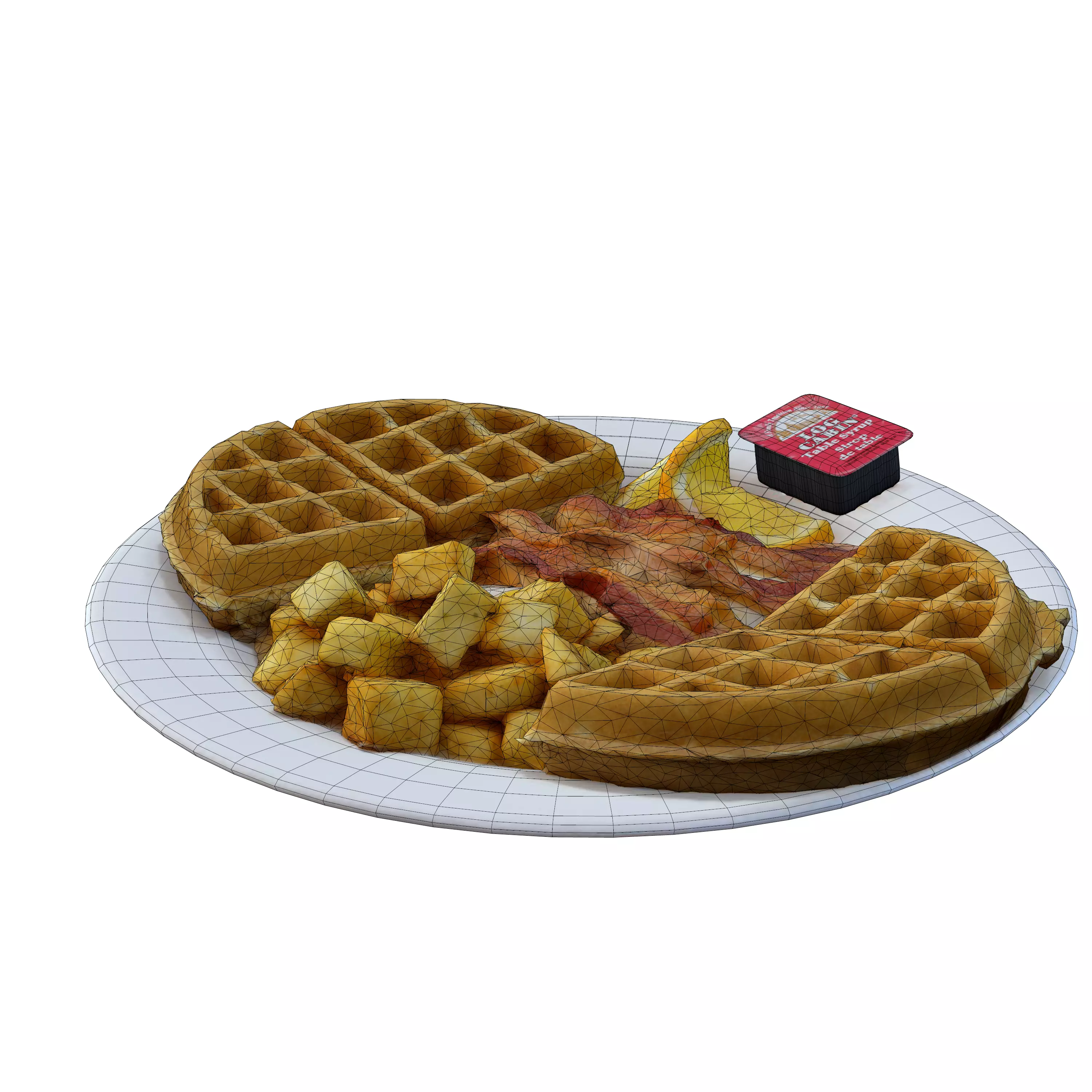 BREAKFAST OF CHAMPIONS Low-poly 3D model_0