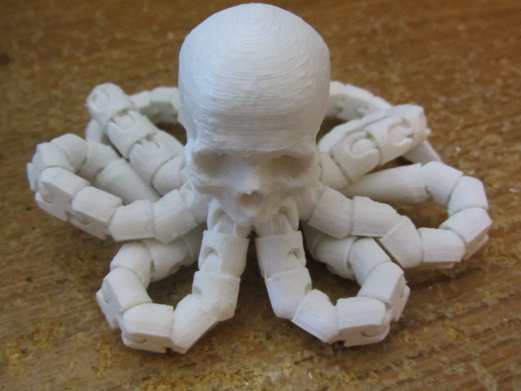 Ball-joint articulated octopus Free 3D print model_8