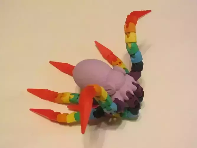Ball-joint articulated octopus Free 3D print model
