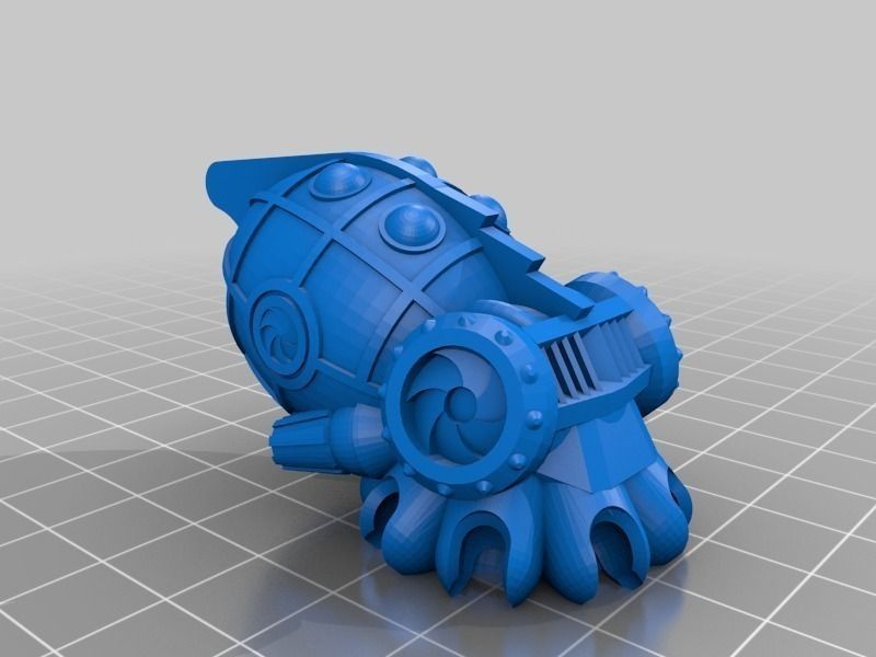Ball-joint articulated octopus Free 3D print model_18