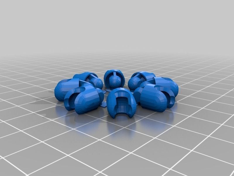 Ball-joint articulated octopus Free 3D print model_11