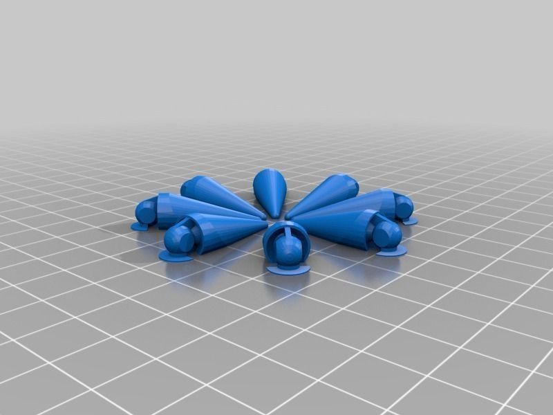 Ball-joint articulated octopus Free 3D print model_12