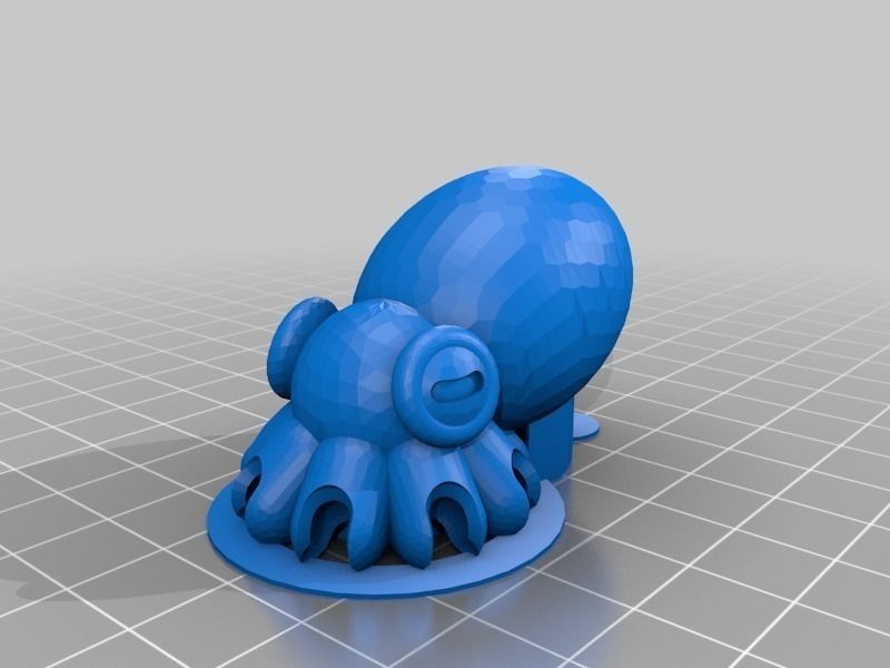 Ball-joint articulated octopus Free 3D print model_10
