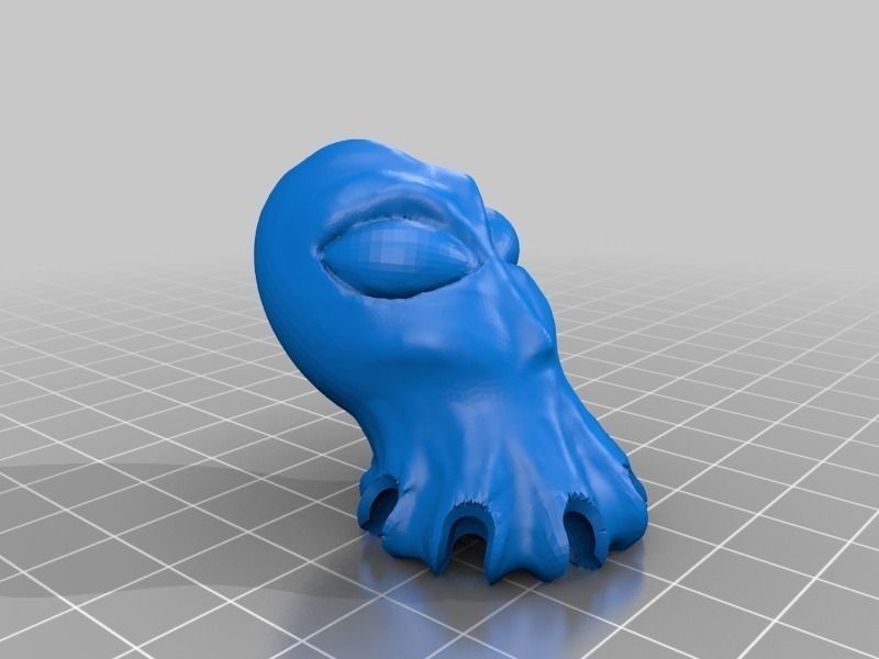 Ball-joint articulated octopus Free 3D print model_17