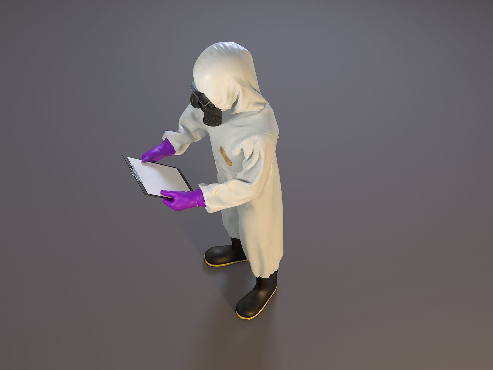 Biohazard Suit Female ACC 2130 008 Low-poly 3D model_14
