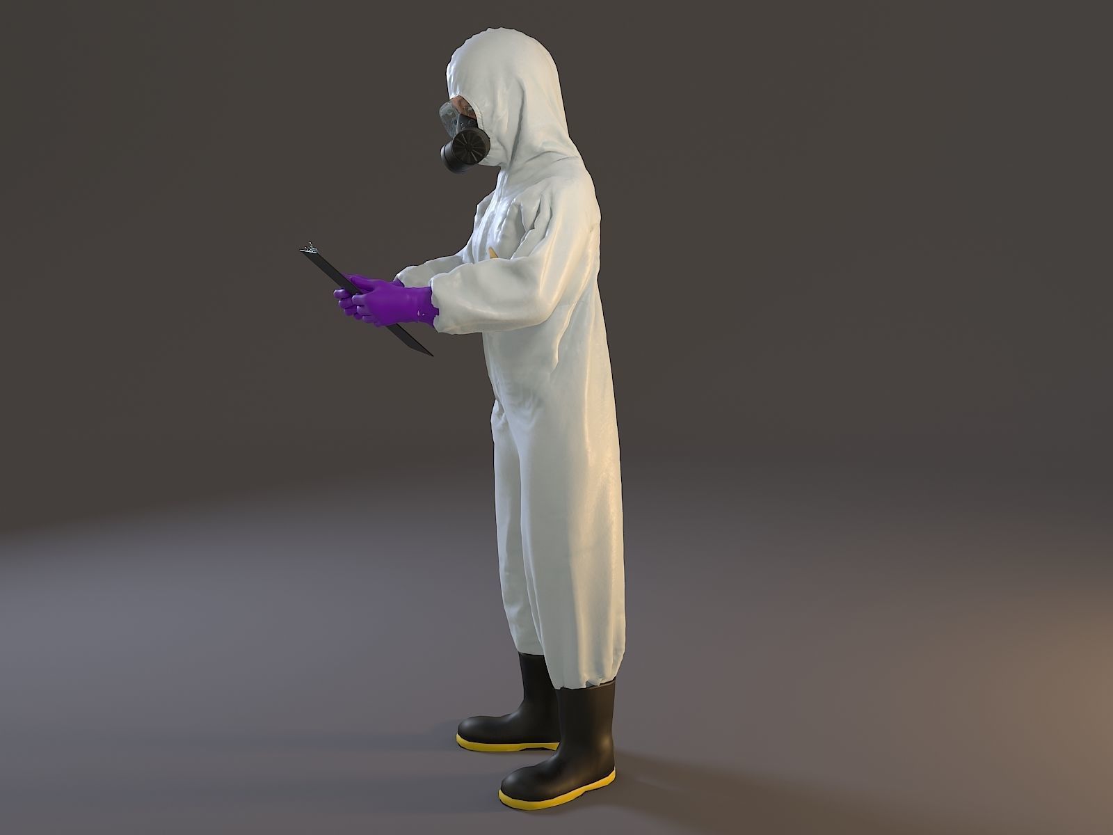 Biohazard Suit Female ACC 2130 008 Low-poly 3D model_2