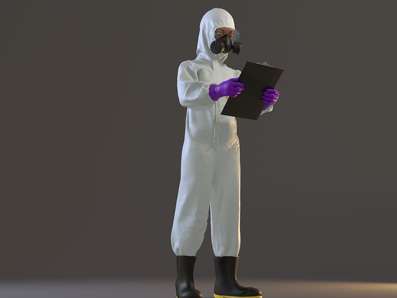 Biohazard Suit Female ACC 2130 008 Low-poly 3D model_12