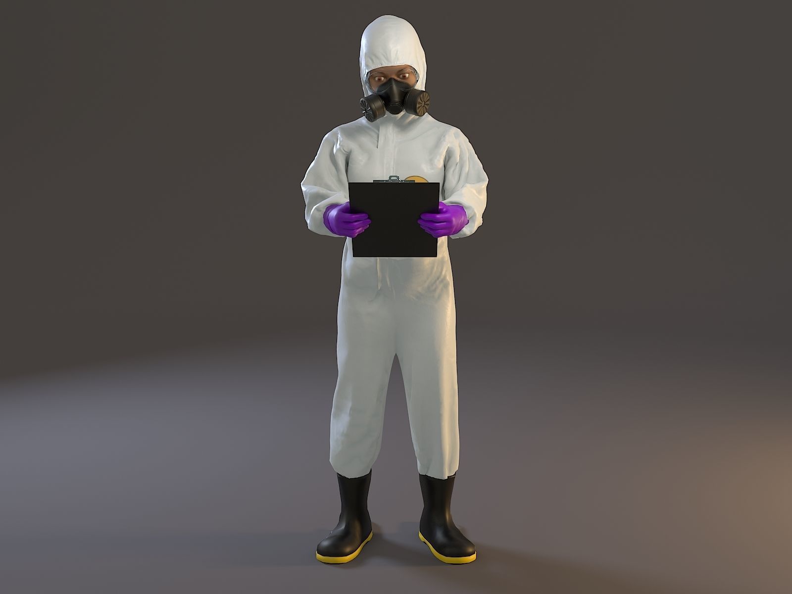 Biohazard Suit Female ACC 2130 008 Low-poly 3D model_10