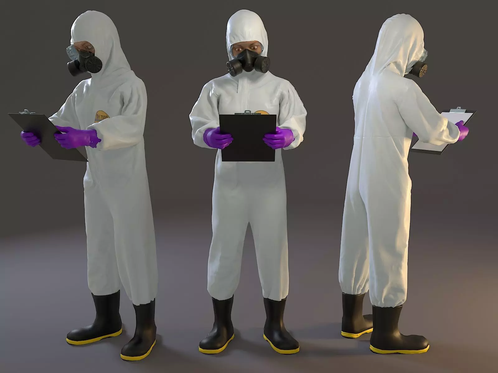 Biohazard Suit Female ACC 2130 008 Low-poly 3D model_0