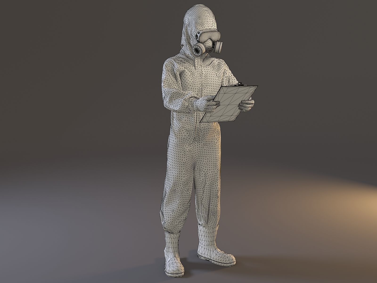 Biohazard Suit Female ACC 2130 008 Low-poly 3D model_11