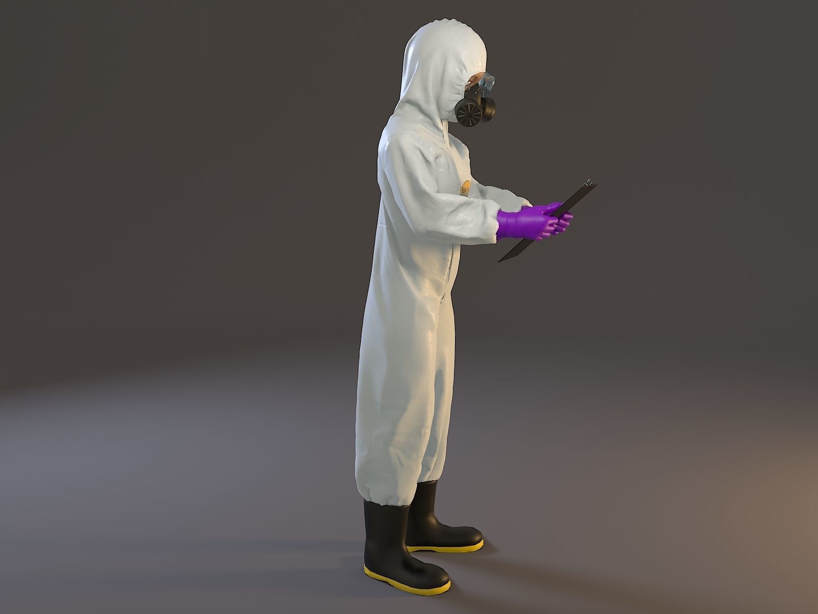 Biohazard Suit Female ACC 2130 008 Low-poly 3D model_8