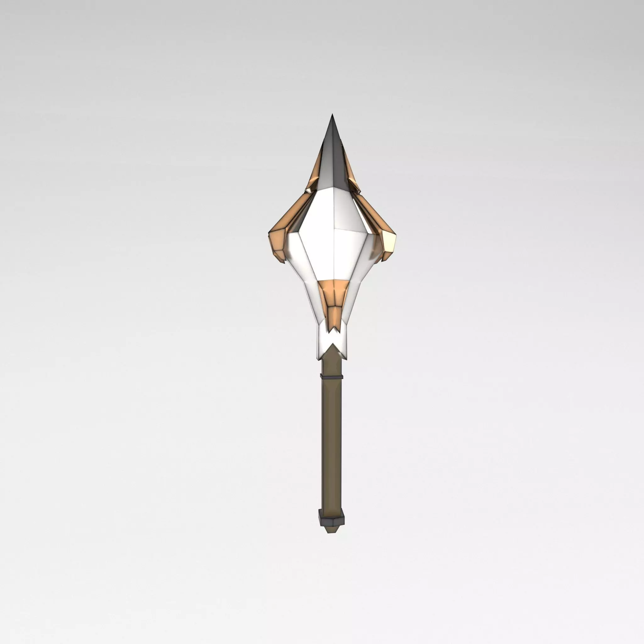 Lowpoly Sword 021 Low-poly 3D model_0