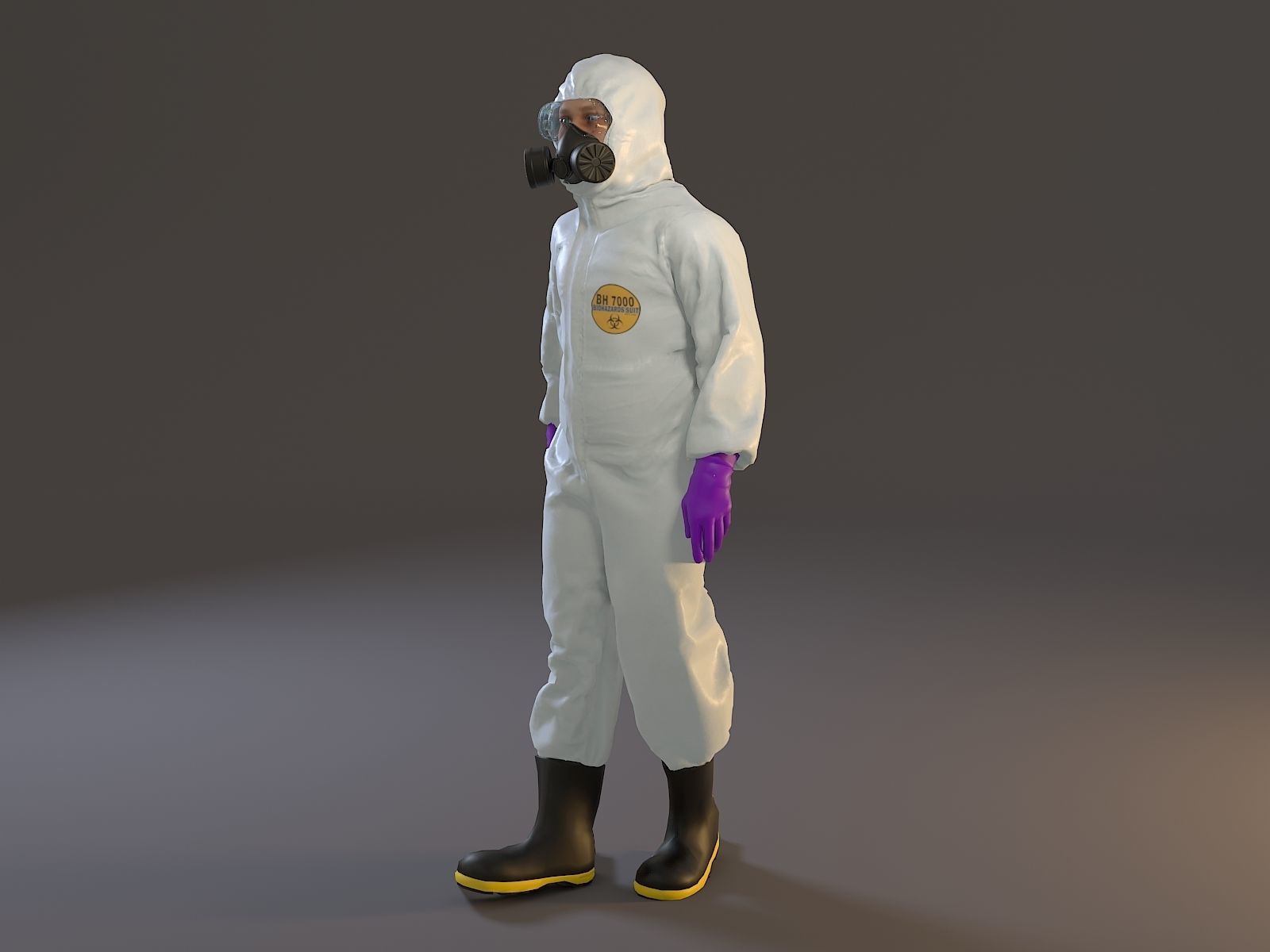 Biohazard Suit Male ACC 2130 001 Low-poly 3D model_1