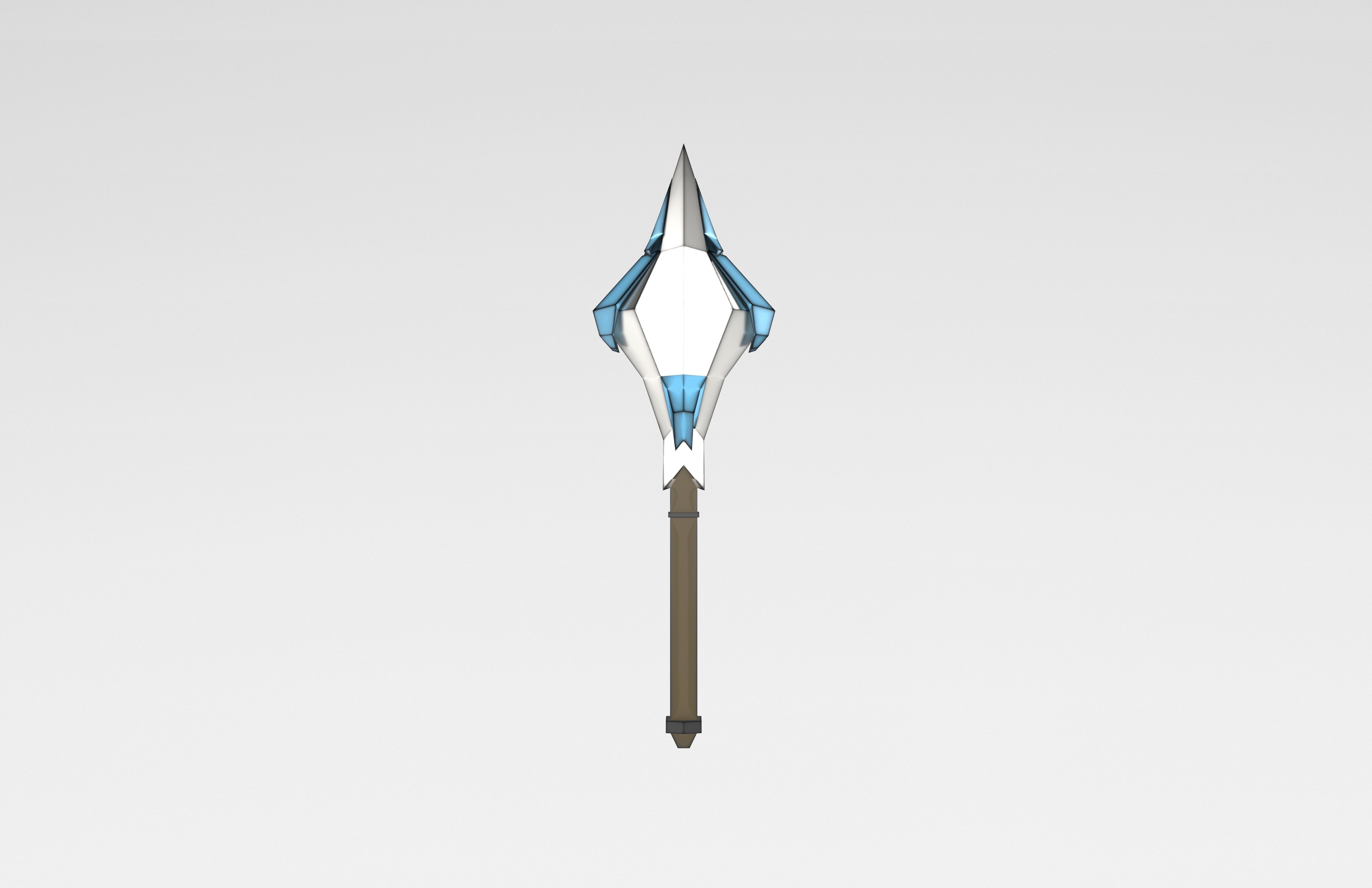 Lowpoly Sword 023 Low-poly 3D model_1