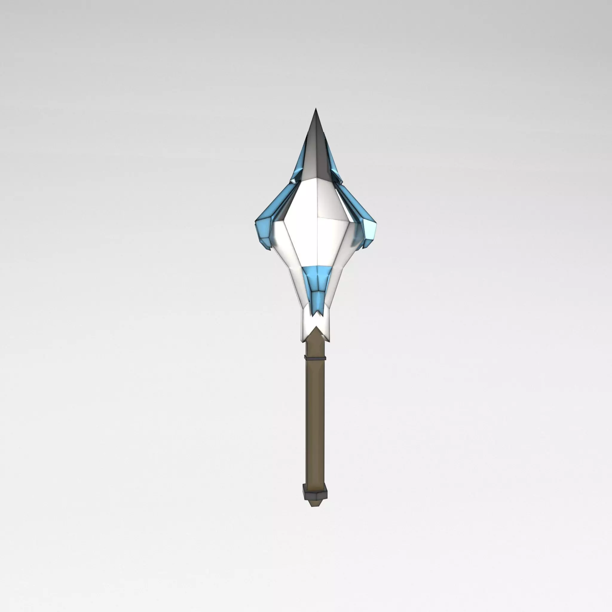 Lowpoly Sword 023 Low-poly 3D model_0
