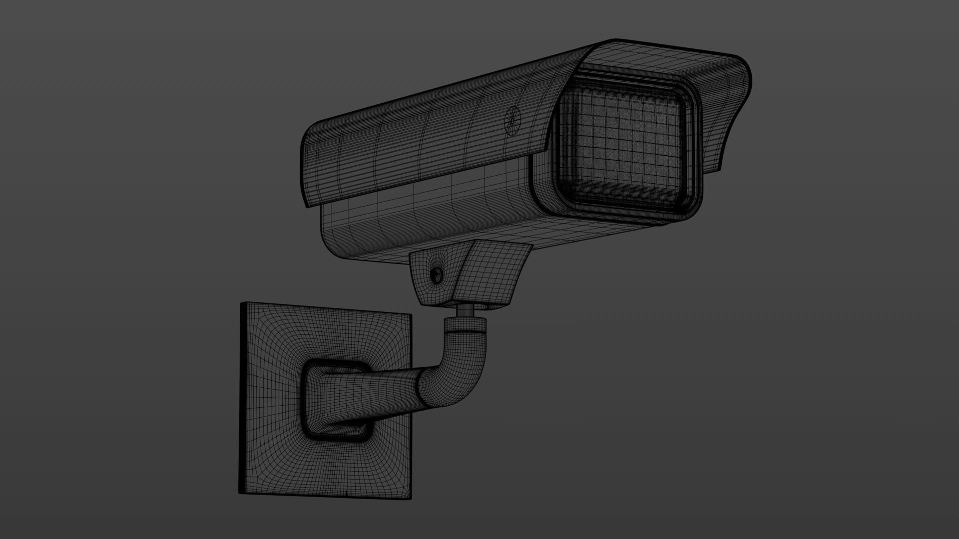 CCTV Camera surveillance  Low-poly 3D model_4