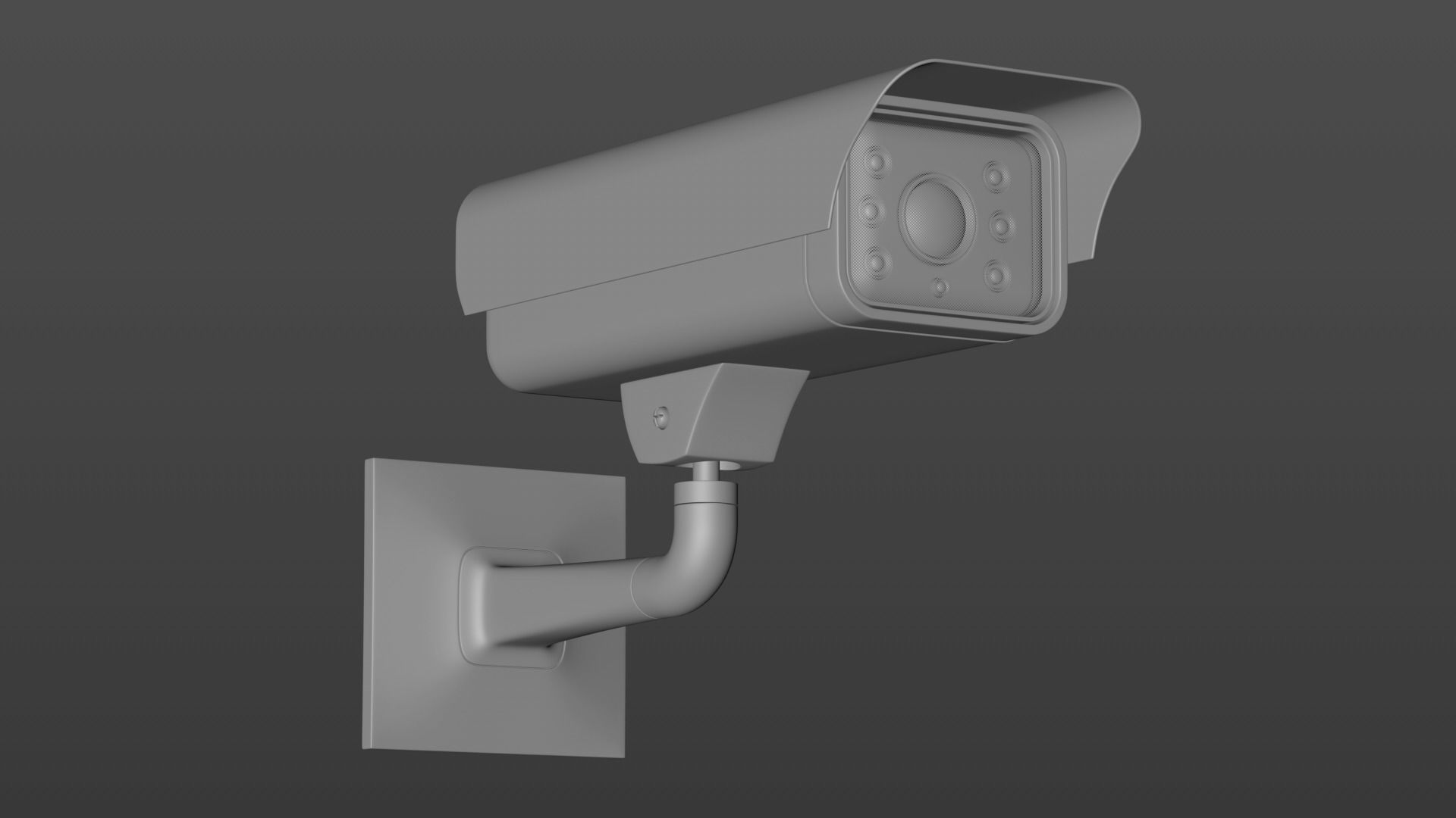 CCTV Camera surveillance  Low-poly 3D model_2