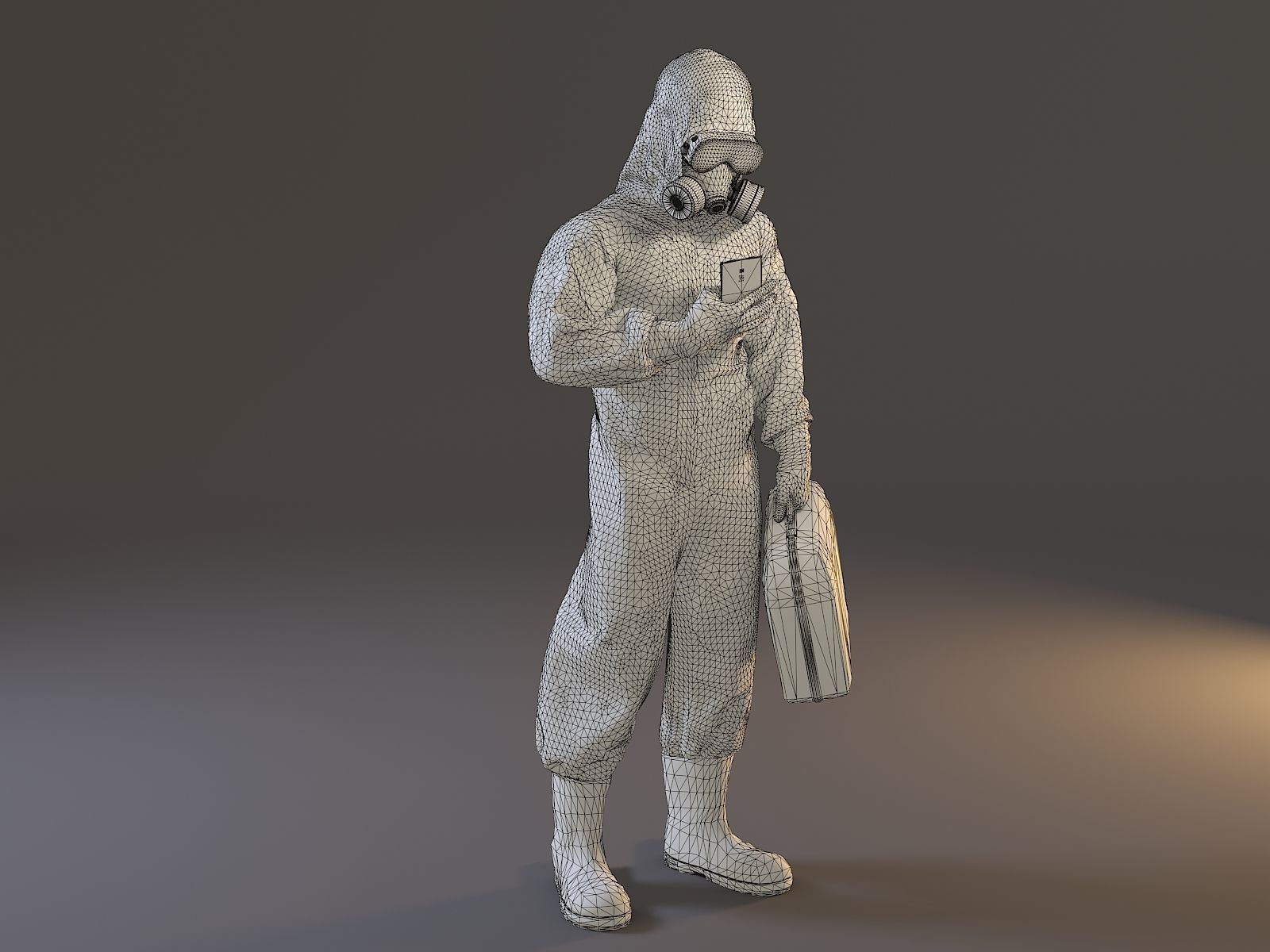 Biohazard Suit Male ACC 2130 005 Low-poly 3D model_11