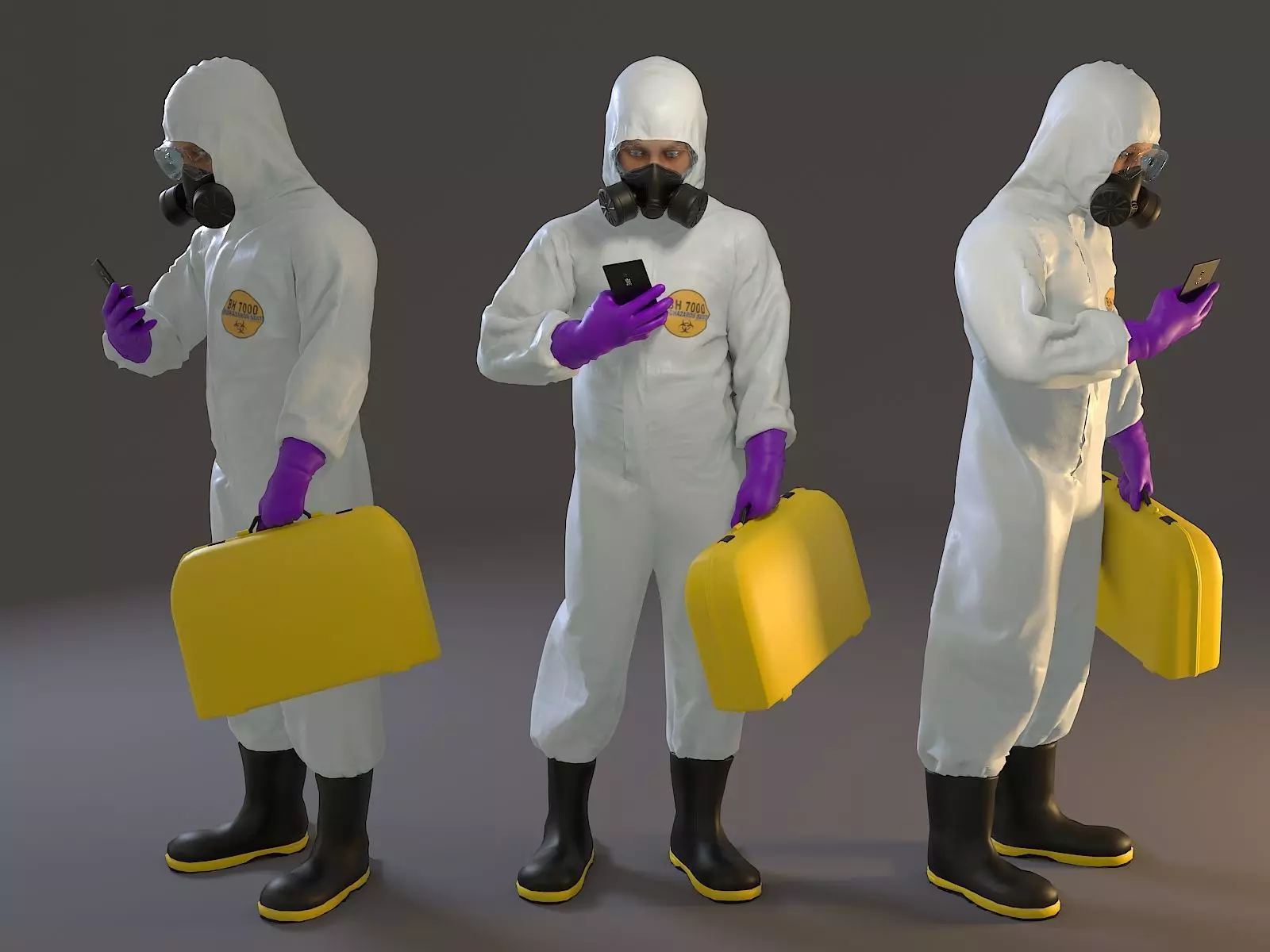 Biohazard Suit Male ACC 2130 005 Low-poly 3D model_0