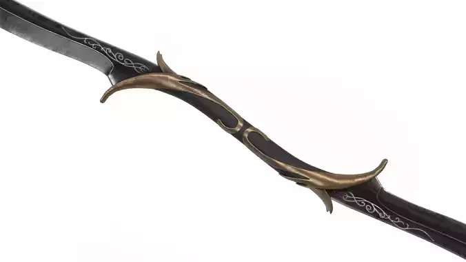 Two Blade Ancient Sword 3D model
