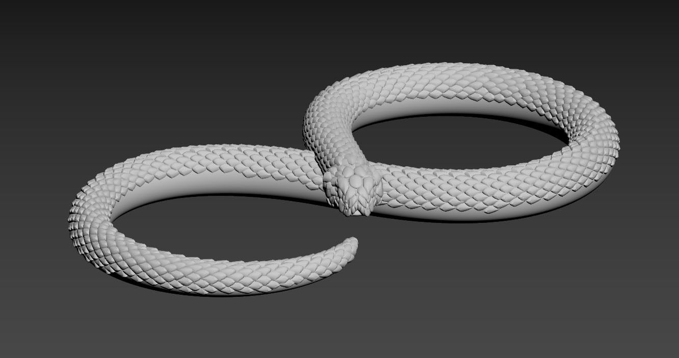 snake 3D print model_2