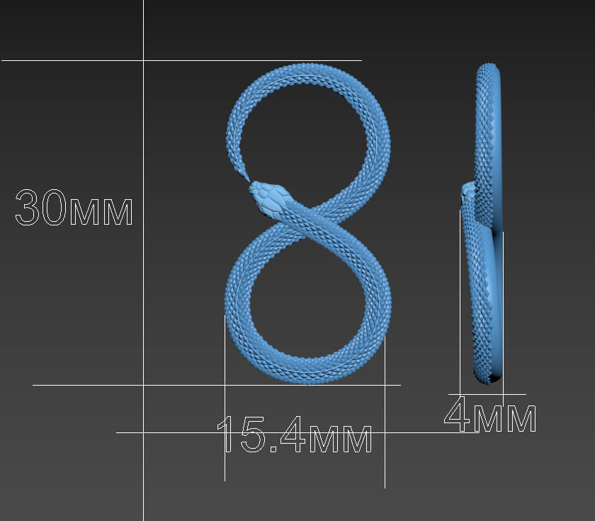 snake 3D print model_6