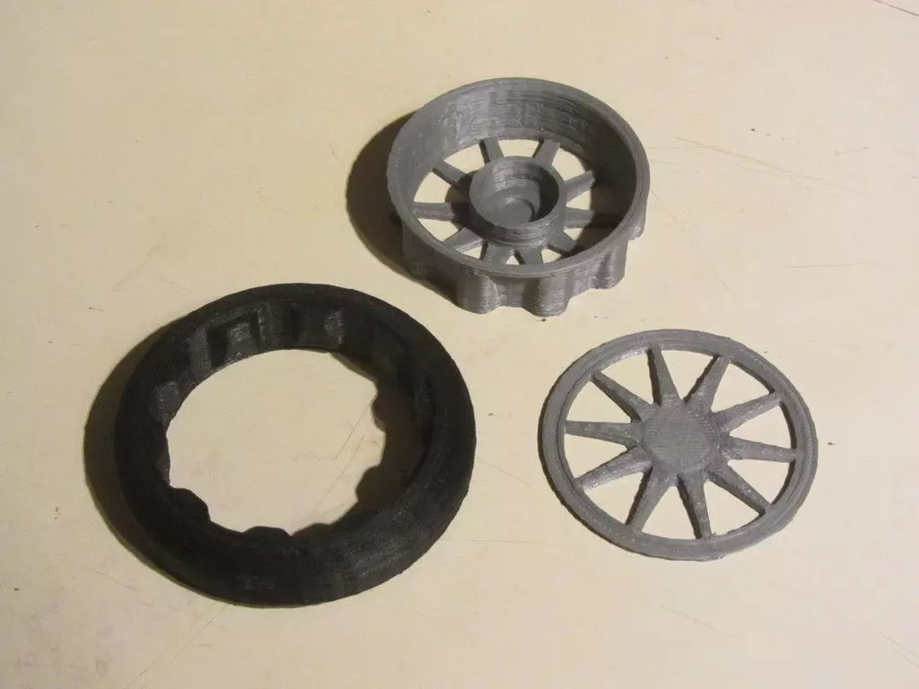 Strati Wheel scale fixed for printability Free 3D print model