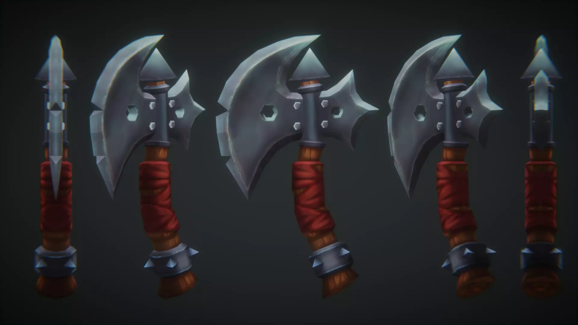 3D model Stylized Ax VR / AR / low-poly | CGTrader