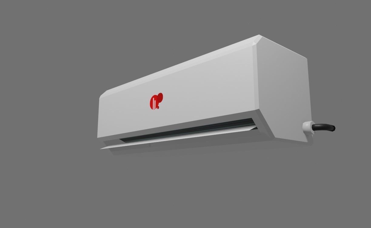 Air Conditioning Internal - Fan - Ar Condicionado Low-poly 3D model_2