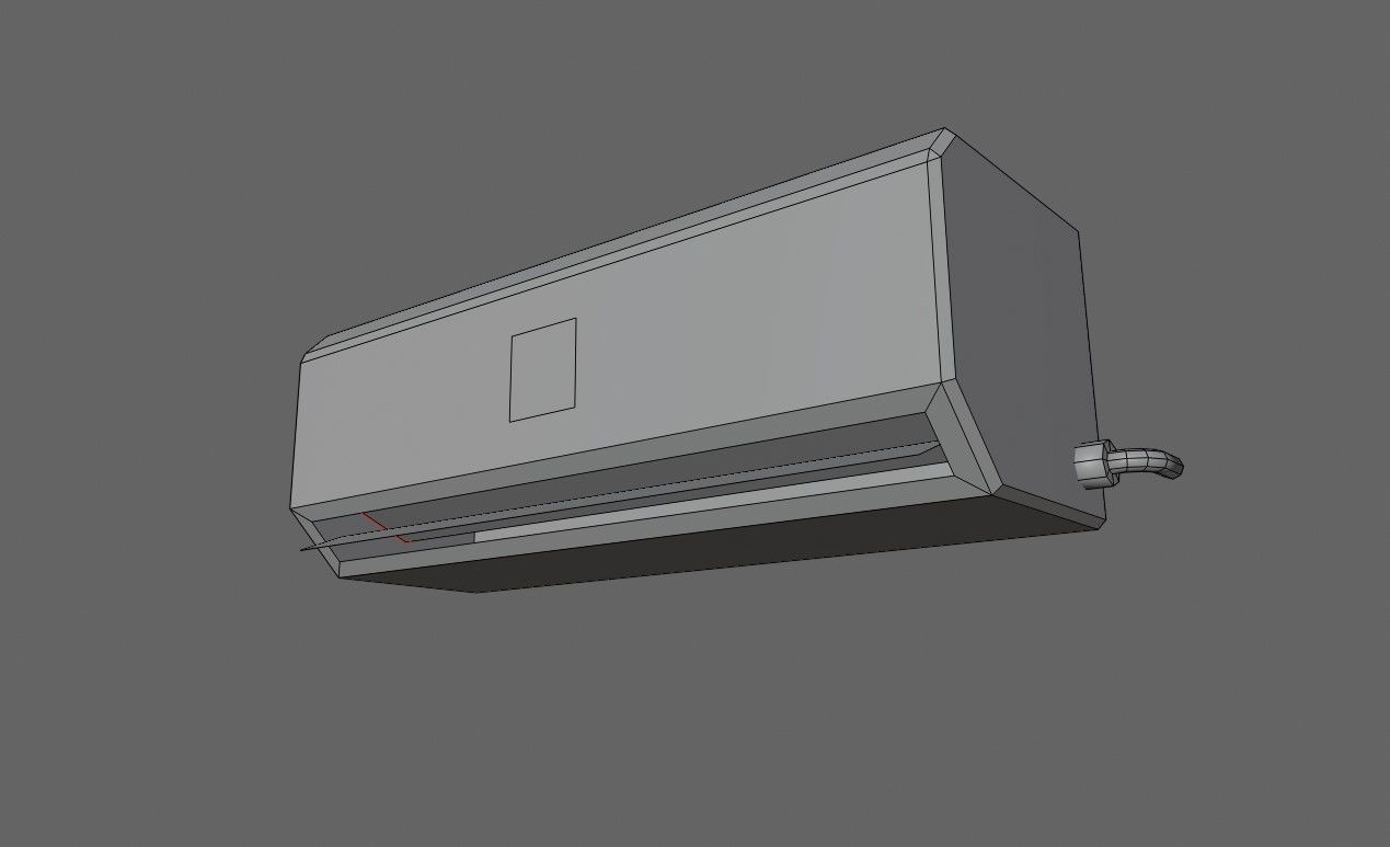 Air Conditioning Internal - Fan - Ar Condicionado Low-poly 3D model_14