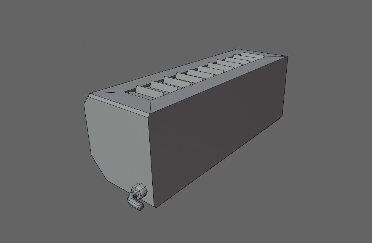 Air Conditioning Internal - Fan - Ar Condicionado Low-poly 3D model_15