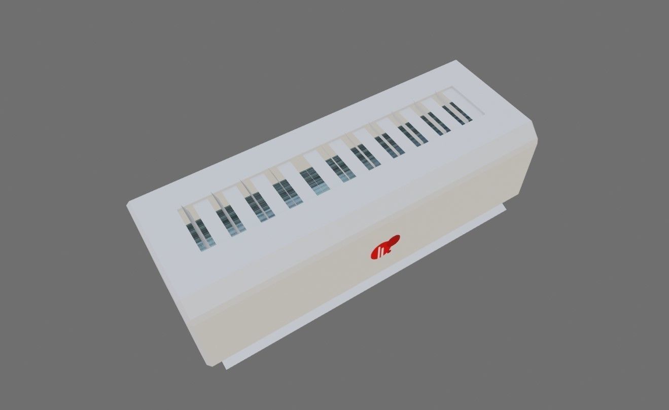 Air Conditioning Internal - Fan - Ar Condicionado Low-poly 3D model_11