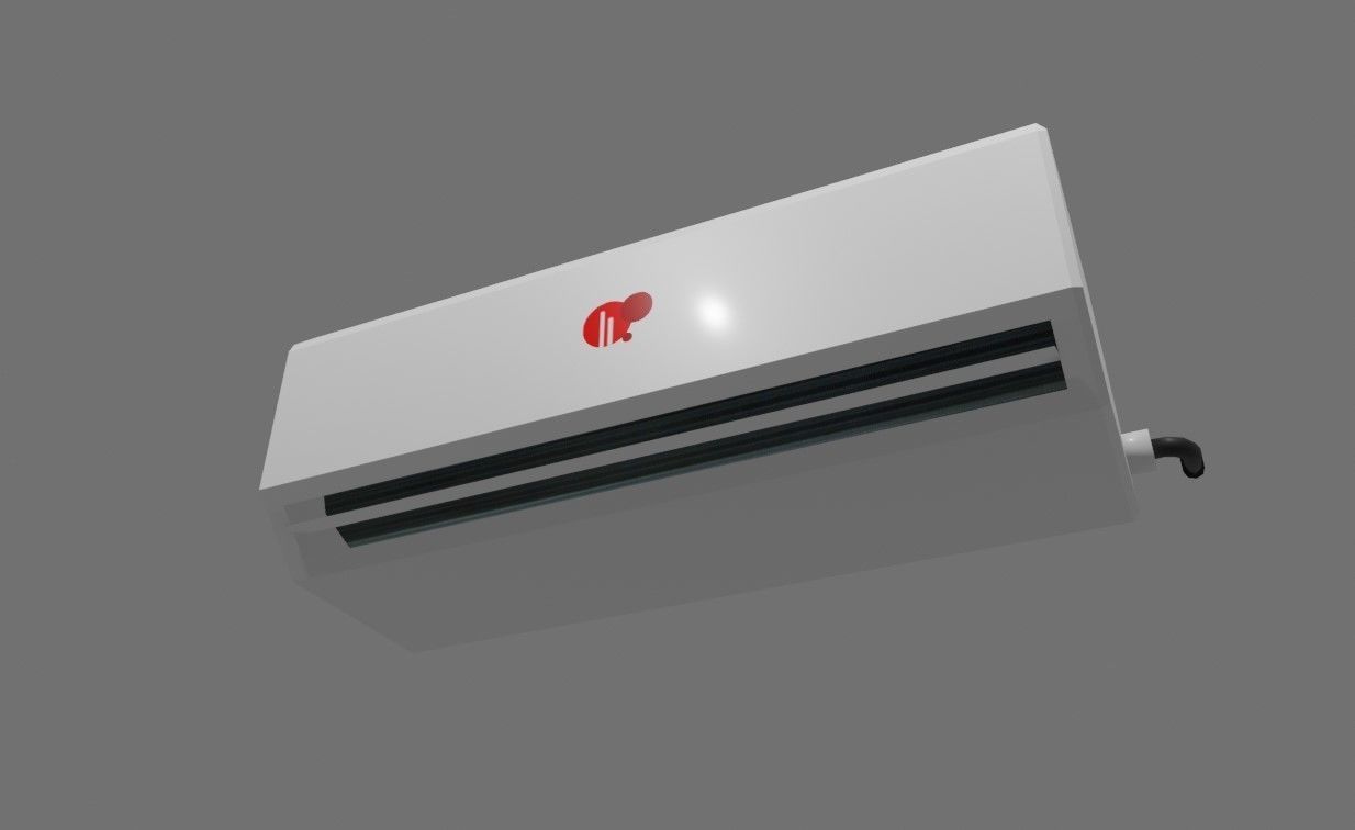 Air Conditioning Internal - Fan - Ar Condicionado Low-poly 3D model_3