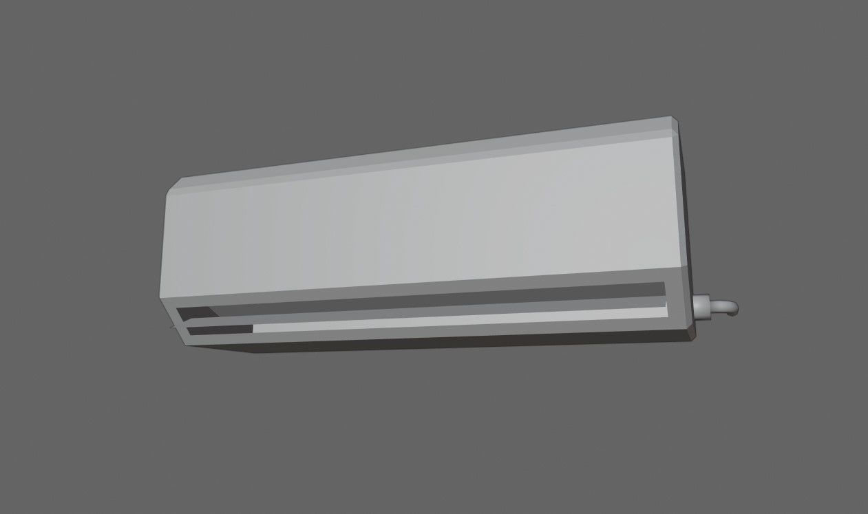 Air Conditioning Internal - Fan - Ar Condicionado Low-poly 3D model_13