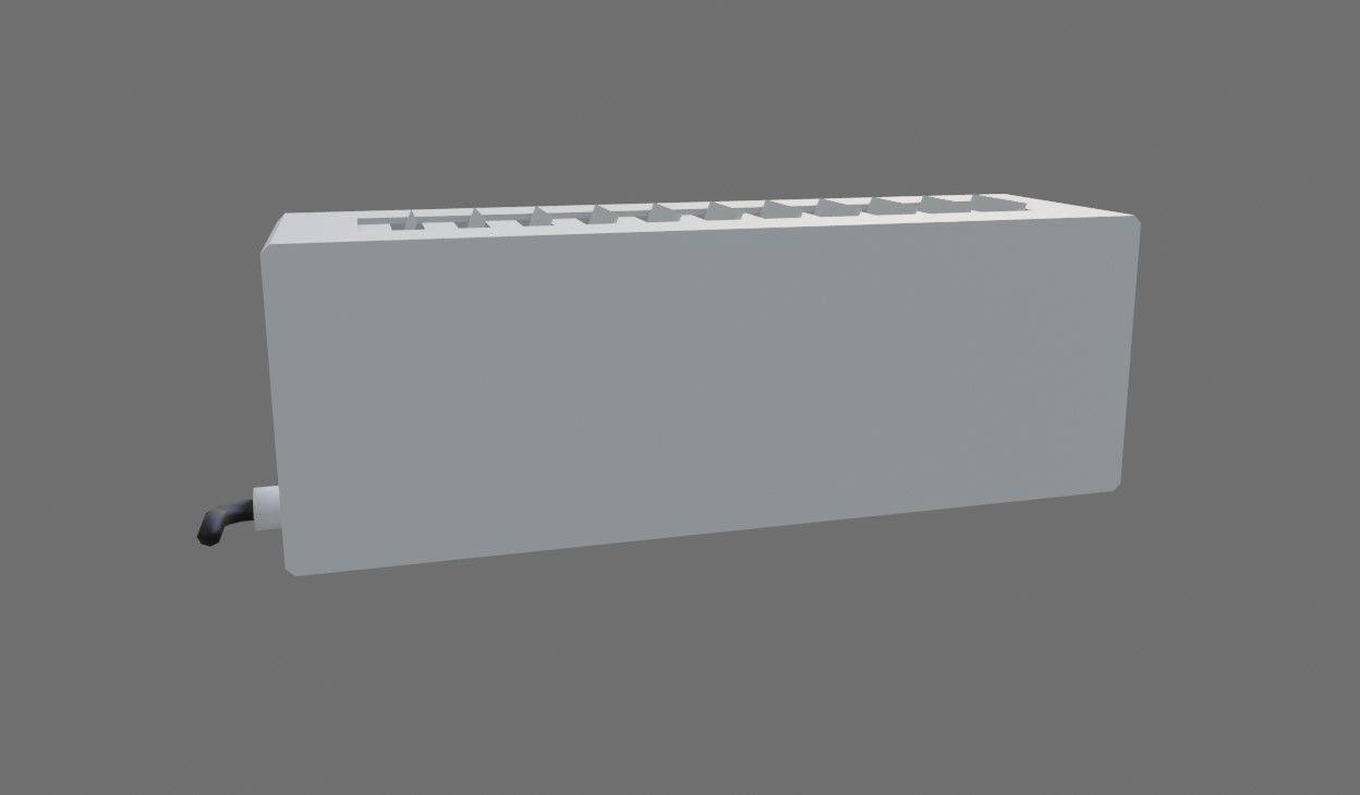 Air Conditioning Internal - Fan - Ar Condicionado Low-poly 3D model_7